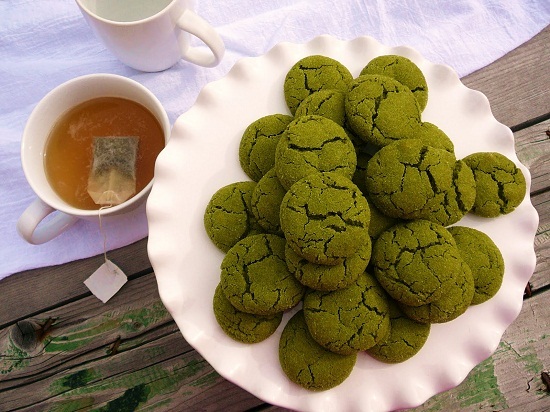 How to make cookie green tea crispy